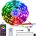 Inteligentne paski świetlne LED RGB 24 V z Bluetooth i 44-przyciskowym pilotem na podczerwień – 16 diod LED/m, 3535 SMD, 10 lm/dioda, synchronizacja z muzyką, certyfikat CE (10 m/15 m/20 m/30 m/40 m)_voghion.com