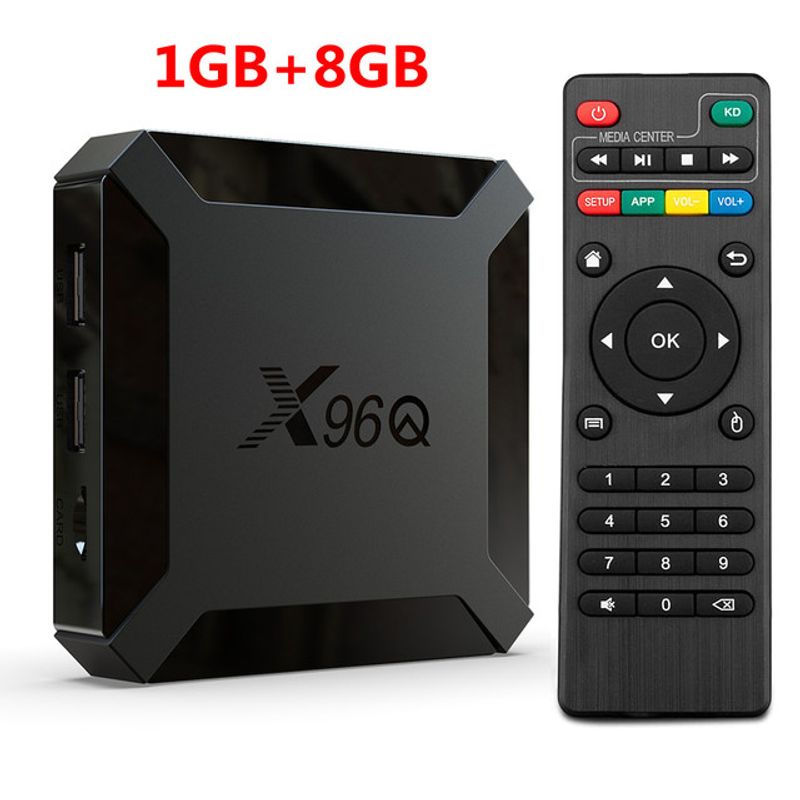 X96Q TV Box Android 10 2GB 16GB Allwinner H313 Quad Core 4K 60fps Smart TVBOX Wifi Google Player Youtube X96 1GB 8GBSet Top Box_voghion.com
