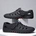 Sandalen für den Sommer, echtes Leder, für den Strand, für Herren, atmungsaktiv, rutschfeste Zehenkappen, zum Klettern im Freien, Waten und Flusswandern_voghion.com