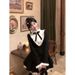 French Style Gentle Rich Lady Suit For Women, Waist-Cinching Slimming Pure Desire Shawl Dress Two-Piece Set Trendy_voghion.com