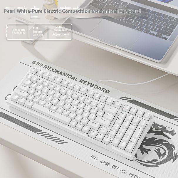 Dazzling G99 the third mock examination wireless Bluetooth blue red axis office E-sports game desktop laptop mechanical_voghion.com