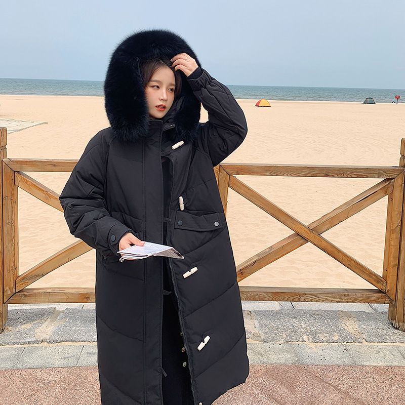 Winter Winter Cotton Clothing For Women, Mid Length Fashion New Korean Version, Loose And Thick Fur Collar Jacket,_voghion.com