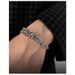Ins Style Titanium Steel Internet Celebrity Asymmetric Patchwork Bracelet For Men Sweet Cool Street Hip-Hop Versatile_voghion.com