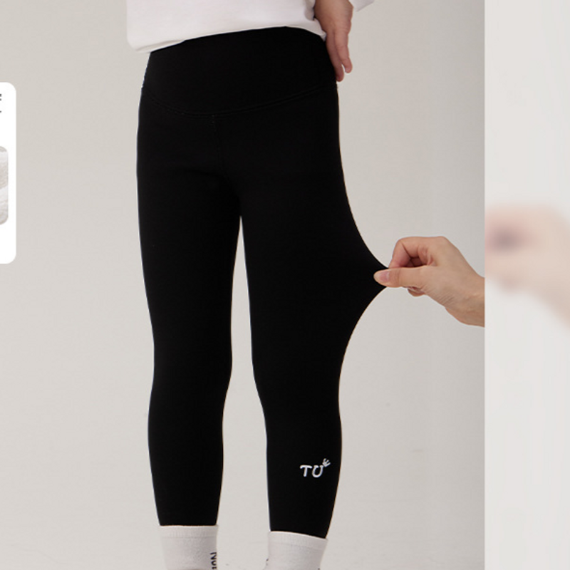 Kids’ Clothing Girls' Fleece Leggings Autumn And Winter New Style Fashionable Children's Autumn Wear Thick Warm Slim Pants_voghion.com