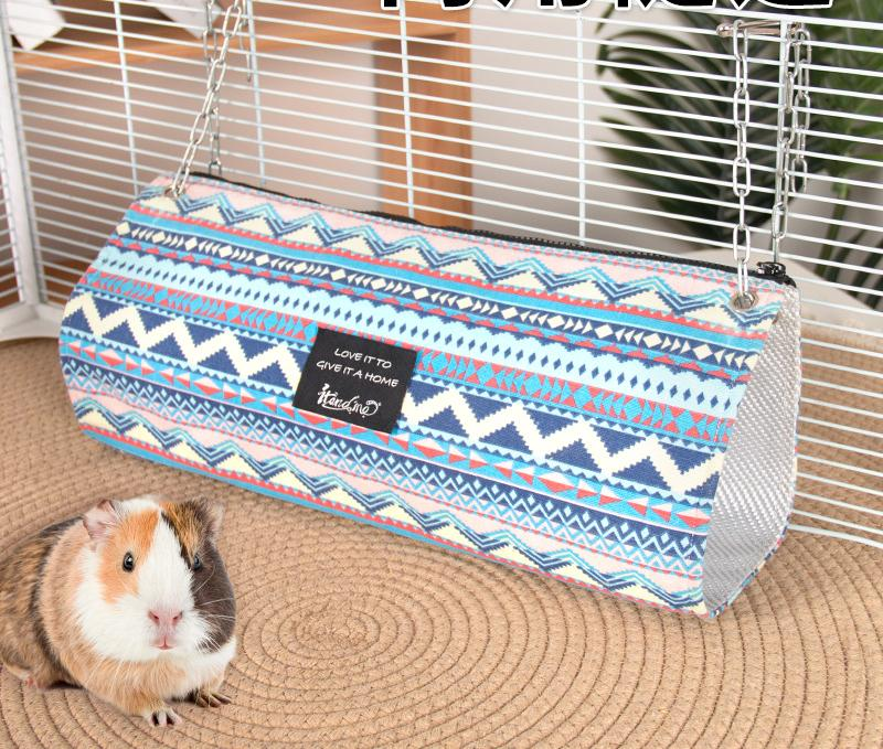 Hamster Hammock Tunnel Bed Ferret Guinea Pig Cage Accessories House Hideouts Cave Sugar Glider Squirrel Small Animal_voghion.com