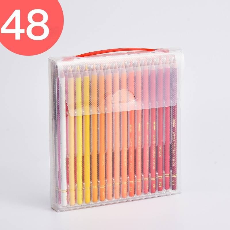 Conjunto profissional de 210 lápis de cor à base de aquarela e óleo - Materiais de arte em madeira vibrantes, fáceis de misturar e de alta qualidade para artistas e amadores_voghion.com