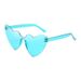 ActiveGo 3022 Thin Peach Heart Sunglasses Jelly Frameless Heart-Shaped One-Piece Glasses Candy Color Eyewear_voghion.com