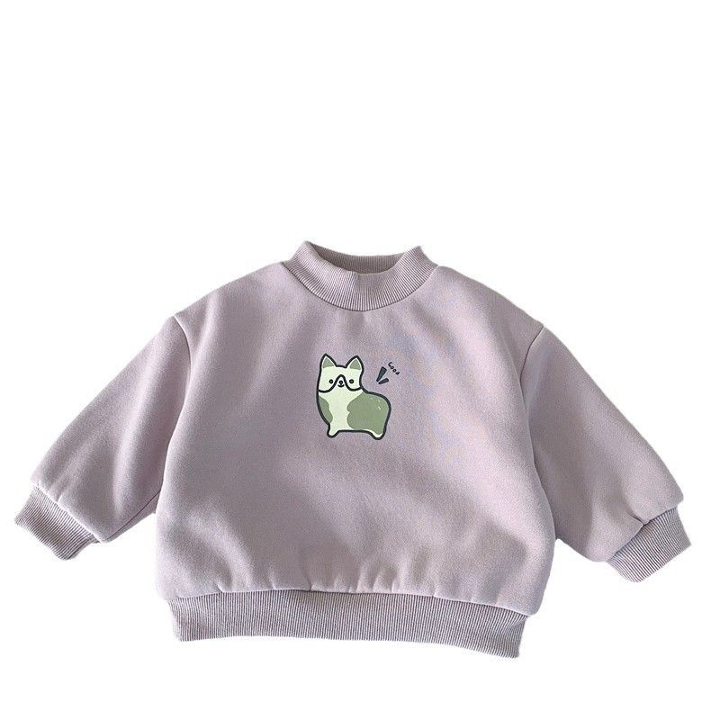 Korean version men's women's hoodies, thickened autumn and sts, 2024 new winter clothing, children's tops, cartoon_voghion.com