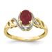 10K Ruby And Diamond Ring_voghion.com