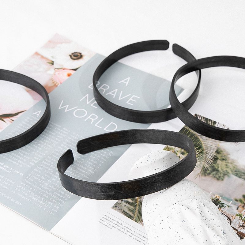 Black DIY Rack Plastic Blank Empty Top Sun Hat Headband_voghion.com