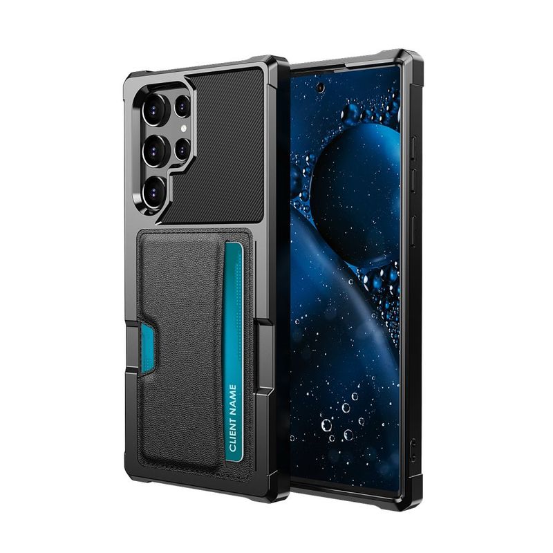 Läderfodral till Samsung Galaxy S24 S23 S22 S21 Ultra Plus FE A53 A54 A34 A24 A35 A55 Skal med magnetfunktion för bilhållare_voghion.com