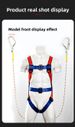 Hexin New National Construction Standard Five-Point Double Hook Buffer Pack European Style Safety Belt_voghion.com