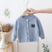 Cartoon Bear Knit Cardigan – Soft Cotton Sweater Coat For Boys & Girls – Lightweight Spring/Autumn Layering_voghion.com