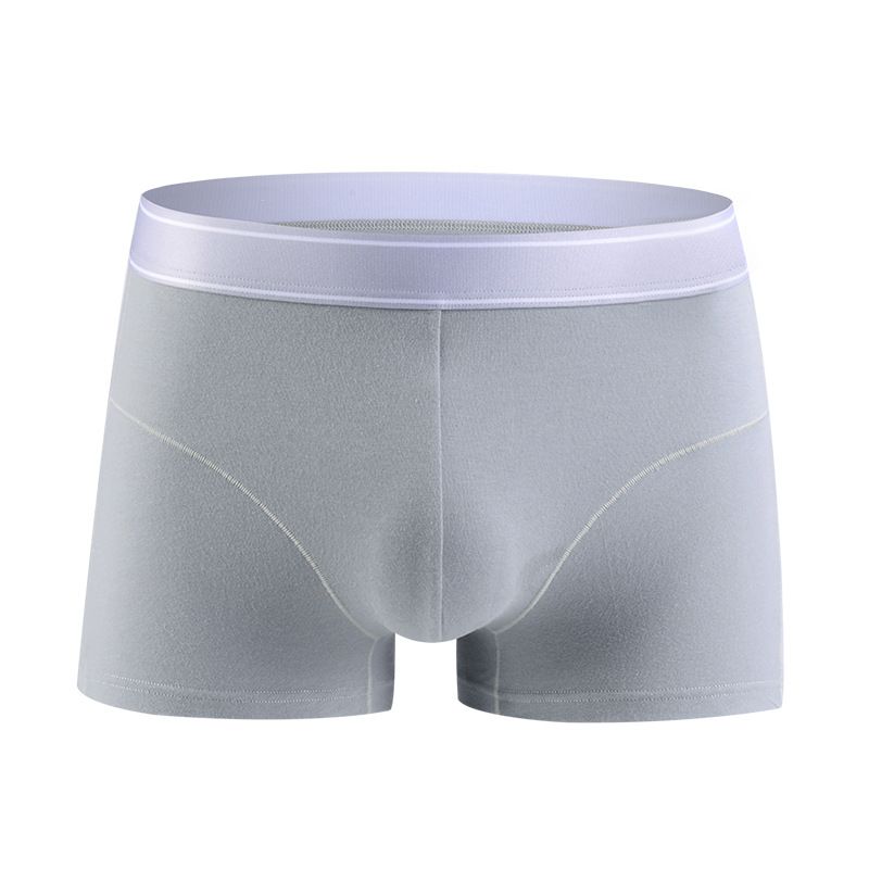 Pánské boxerky, trendy velké velikosti, jednobarevné, podzimní a zimní, bavlněné spodní prádlo pro mladé muže_voghion.com