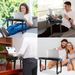 Foldable Laptop Table Bed Notebook Desk With Cooling Fan Mouse Board LED Light 4 XUSB Ports Breakfast Snacking Tray_voghion.com