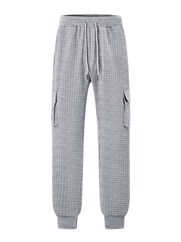 Men's Checkered Jogger Pants – Stylish Plaid Cargo Pants With Drawstring Waist & Belt Loops (6 Colors, S-XXXL)_voghion.com