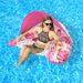 Leaf Shade Inflatable Lounge Chair - Thickened PVC With Canopy & Cup Holder (Stable Floating Seat For Pool Lake & Beach 180cm UV Protection)_voghion.com