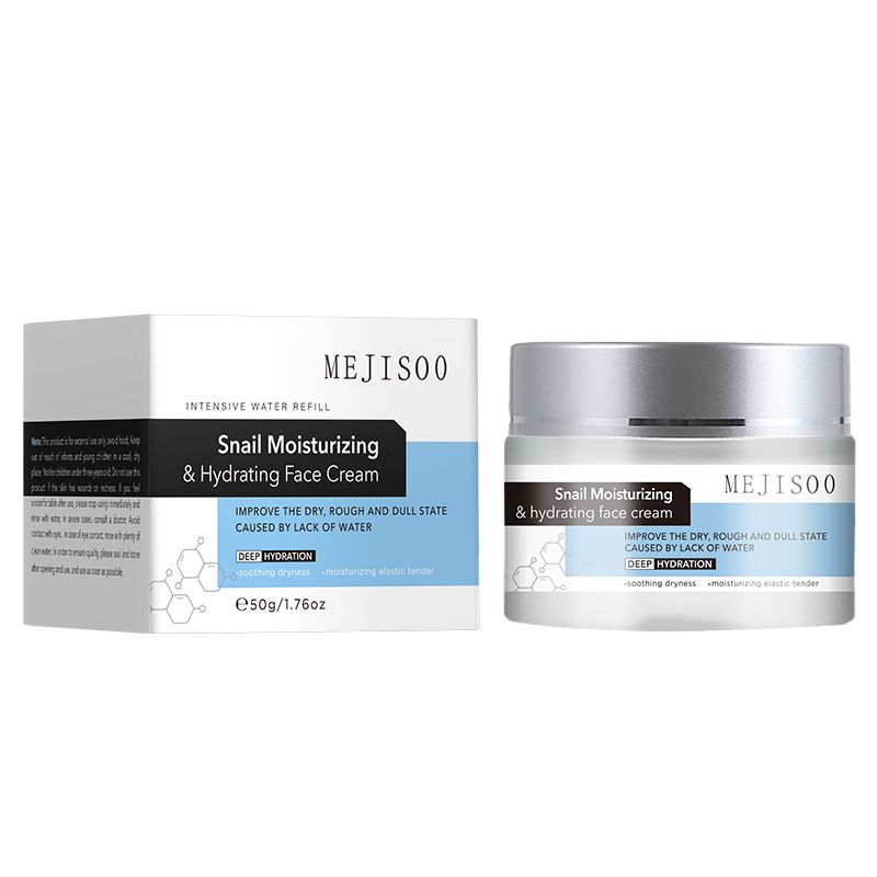Snail Moisturizing Hydrating Face Cream - 50g Anti Aging Moisture Rich Facial Cream, Repairing Hydrator For Dry Skin, Natural Snail Mucin Skincare_voghion.com