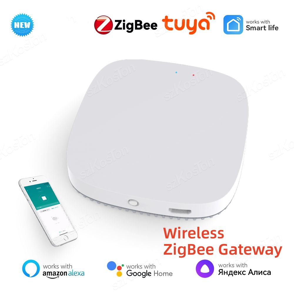 Tuya juhtmevaba ZigBee lüüsi jaoturi sild Rakenduse kaugjuhtimispult Nutika elu koduautomaatika seade Töötab koos Alexa Google'iga_voghion.com