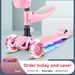 New Children's 3-in-1 90% Off Fold Baby Flashing Scooter Can Sit And Ride Dropshipping_voghion.com