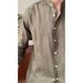 Commuting Light Cooked Casual Breathable Pure Linen Long Sleeved Versatile Vacation Stand Up Shirt For Men Henry Collar_voghion.com