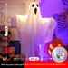 Halloween LED Hängen Glowing White Ghost DIY Form Horror Indoor Party Dekoration Atmosphäre Licht_voghion.com