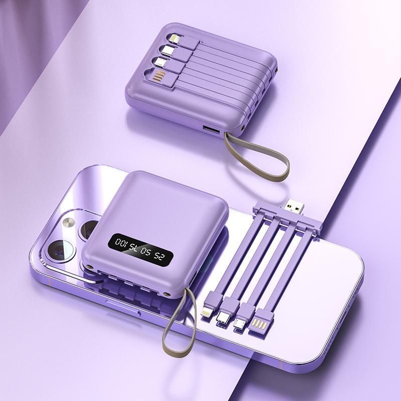 Tragbare Powerbank Mit 10000 MAh, Multifunktionale Powerbank Mit Digitaler Anzeige Für Android- Und IPhone-Geräte, Reise-Gadget, Ladegerät-Set, Schnel_voghion.com
