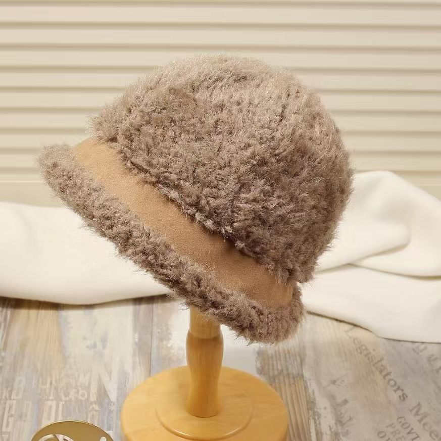 LazyZoom 2024 Herbst Winter Neue Verdickte Warme Strickmütze Für Frauen Bequeme Lässige Gesicht Abnehmen Radfahren Gehörschutz_voghion.com