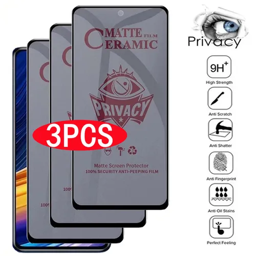 Matte Ceramic Privacy Screen Saver for Xiaomi Poco X3 Pro F3 M3 M4 Redmi Note 8 9 10 11 Pro 10S 9S 9T 8C 9A An_voghion.com