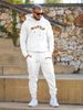 Modemerk Bedrukking Vrije tijd Sport Herenpak Herfst en Winter Fleece gevoerde Heren Pullover Hoodie Kleding Tweedelige Set_voghion.com