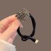 Nuovo elastico per capelli con strass, elastico con testa a sfera, elegante accessorio per uscire, elastico versatile, elastico per capelli, accessori per capelli di alta qualità._voghion.com
