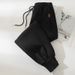 Schwarz für Damen, Frühling und Herbst, dünne neue lockere Jogger-Freizeithose, Haremshose in großer Winterfleece-Jogginghose_voghion.com