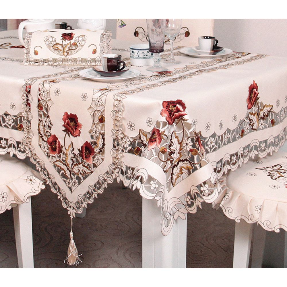 229 europeisk stil lantlig broderad tygduk, bordsflagga, matbordsduk, stolsdyna, stolsöverdrag,_voghion.com