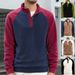 Men's Casual Stand Collar Sweatshirt Jacket – 4-Button Pullover, Lightweight & Breathable (S-XXL, Multiple Color Options)_voghion.com