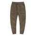 Men's Suede-Like Jogger Pants Retro Casual Tapered Pants With Drawstring Waist_voghion.com
