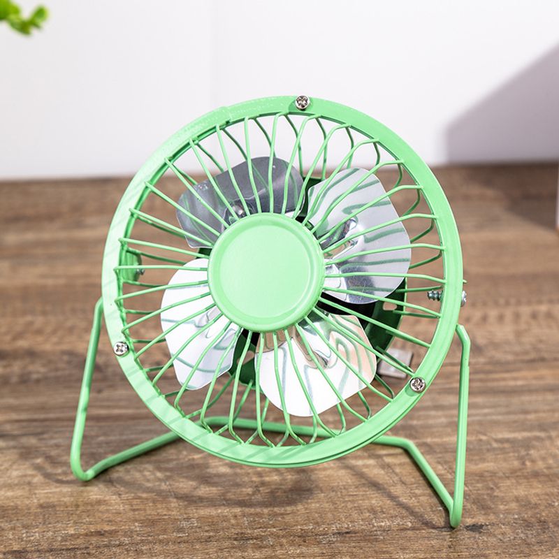 4-Zoll-USB-Mini-Tischventilator - Tragbarer Büroventilator aus Metall für den Computer, leiser persönlicher Kühlventilator_voghion.com