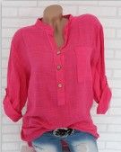 Camicia semitrasparente a maniche lunghe da donna, stile Street 2025, estate_voghion.com