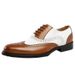 Herbst Große Größe Farbe Blockiert Formale Englisch Blok Carving Spitze Business Schnürschuhe Herren Lederschuhe Männer_voghion.com