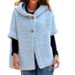 Women's autumn and winter loose knit hooded cardigan sweater_voghion.com