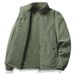 M-8XL Spring And Autumn New Nylon Stand Collar Jacket Men's Casual Solid Color Coat Youth Simple Top_voghion.com