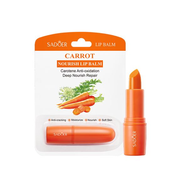 All English SADOER Carrot Nourishing Moisturizing Anti Cracking Autumn And Winter Lipstick_voghion.com