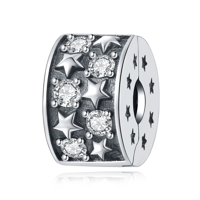 Women's Jewelry Star Moon And Sun Charm Pendant Fashion Beaded Jewelry DIY Necklace Bracelet Accessories Women's Copper Silver_voghion.com
