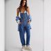 Lockerer Jeans-Overall für Damen; Jeans-Overalls für Damen_voghion.com