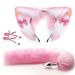 Yanse Sexy Peloso Orecchie di Gatto Colorate Coda di Volpe Lunga in Acciaio Inox Plug in Metallo Set Erotico Cosplay Lesbico Sesso Anale Plug per Donna_voghion.com