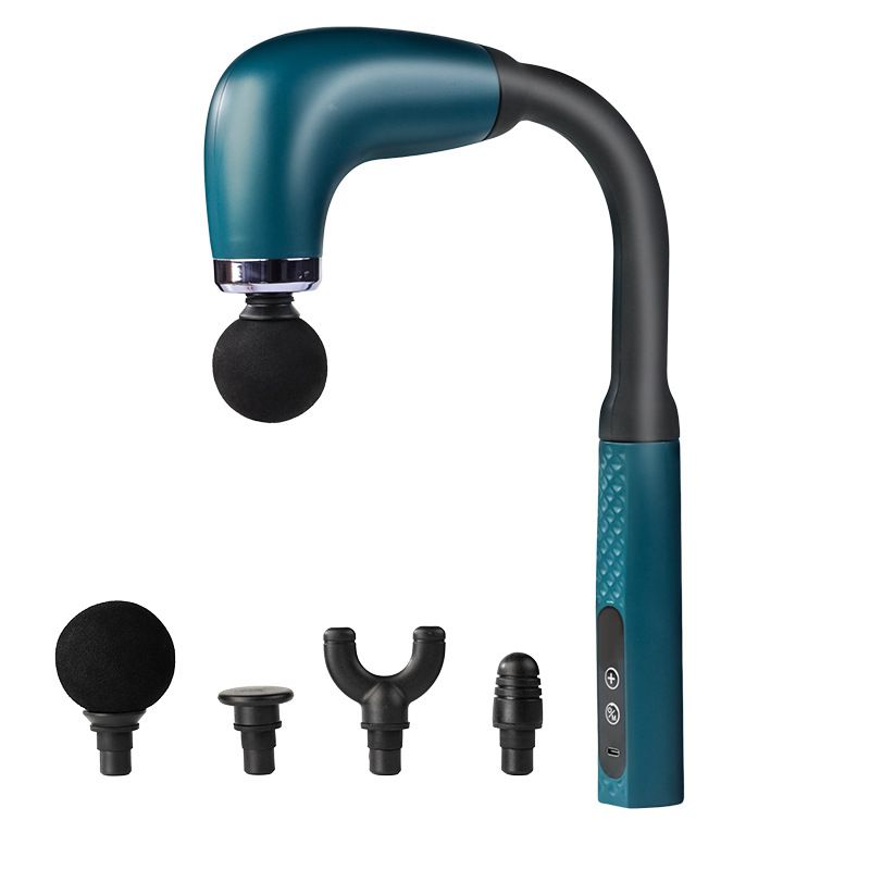 Pistola per massaggio a percussione – Rilassamento muscolare dei tessuti profondi, 5 velocità regolabili, 4 testine massaggianti, motore brushless silenzioso, batteria a lunga durata di 2 ore_voghion.com