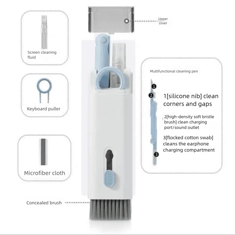 【Hot Sale Low Price】7-in-1 Bluetooth Earphone Laptop Kit Keyboard Cleaning Tool_voghion.com
