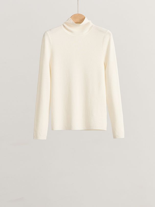 Pull en laine à motif mouton, élégant et confortable, idéal pour les trajets quotidiens, collection automne 2025. Haut tricoté uni._voghion.com
