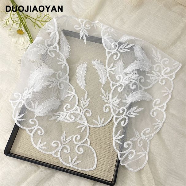 Νέα μαντίλα στο κεφάλι High-end Triangle Countryside Style Lace Triangle Scarf Γλυκό αξεσουάρ με δαντέλα δεμένα μαλλιά_voghion.com