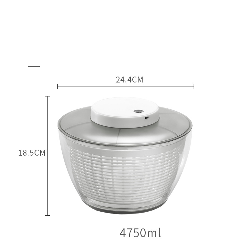 Otras herramientas especiales de cocina Deshidratador eléctrico de ensaladas para el hogar Secador centrífugo de frutas y verduras Cesta de drenaje_voghion.com