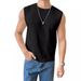 Men's Clothing Summer Men's New Solid Color Hollow Breathable Round Neck Casual Vest Sweater Men's Sleeveless Tops Men's Clothing_voghion.com